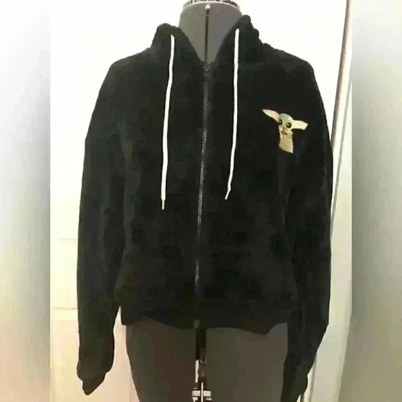 STAR WARS black plus #babyyoda hoodie youth XL - Picture 3 of 5